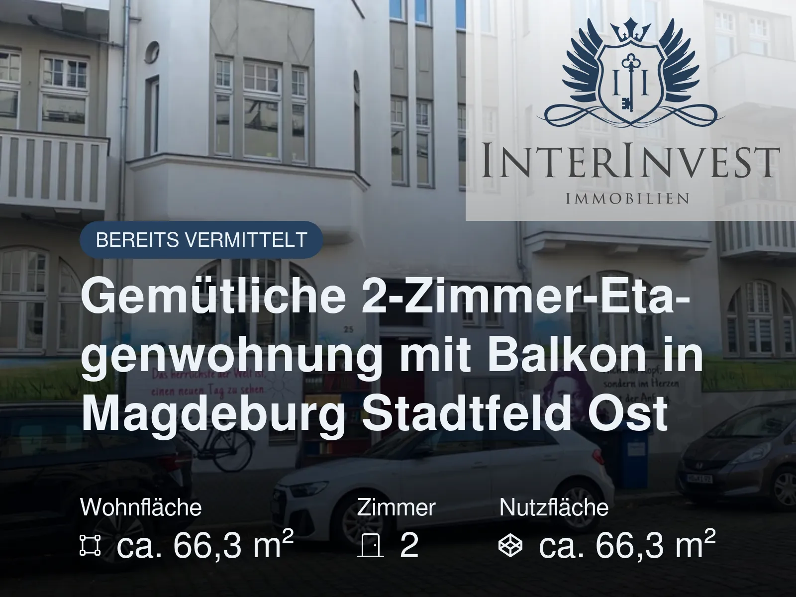 Nicht mehr verfügbar: Gemütliche 2-Zimmer-Etagenwohnung mit Balkon in Magdeburg Stadtfeld Ost